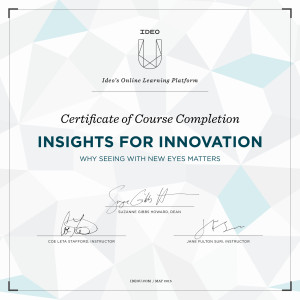 IDEOU certificate
